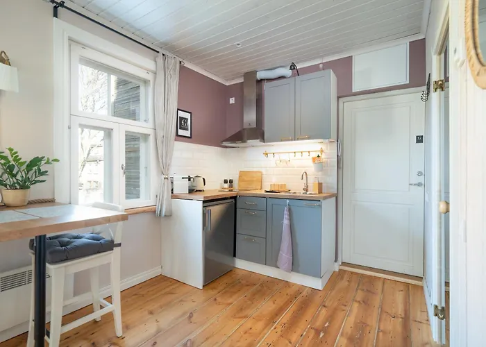 Garden Next To Telliskivi & Old Town Tallinn